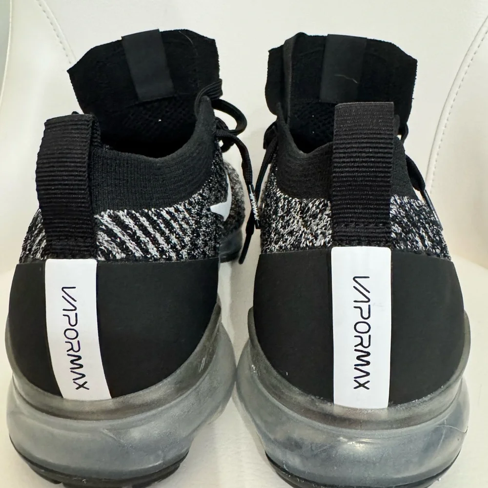 Nike Vapor Max Black and White Athletic Shoes - Picture 5 of 5